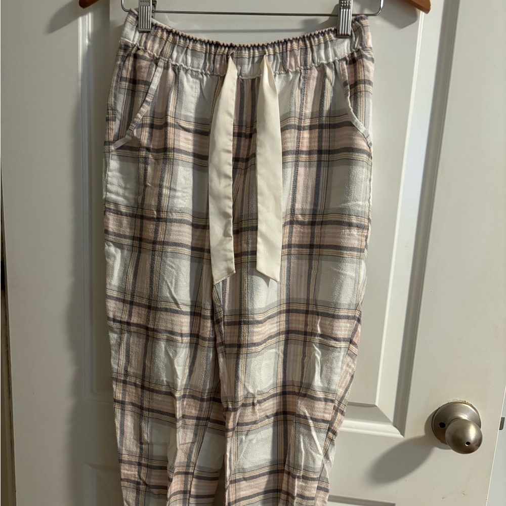 Hollister Plaid Flannel Pajama Joggers
